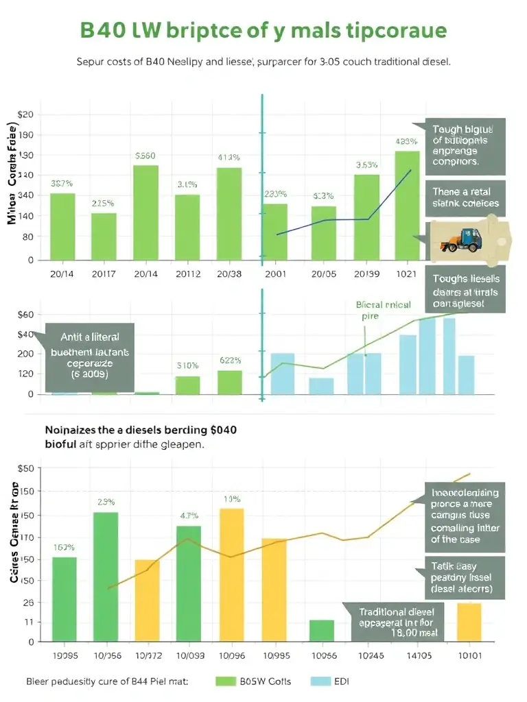 A cost analysis chart comparing the long-term costs of solar water pumps versus traditional diesel pumps, highlighting the significant savings for farms and communities.
